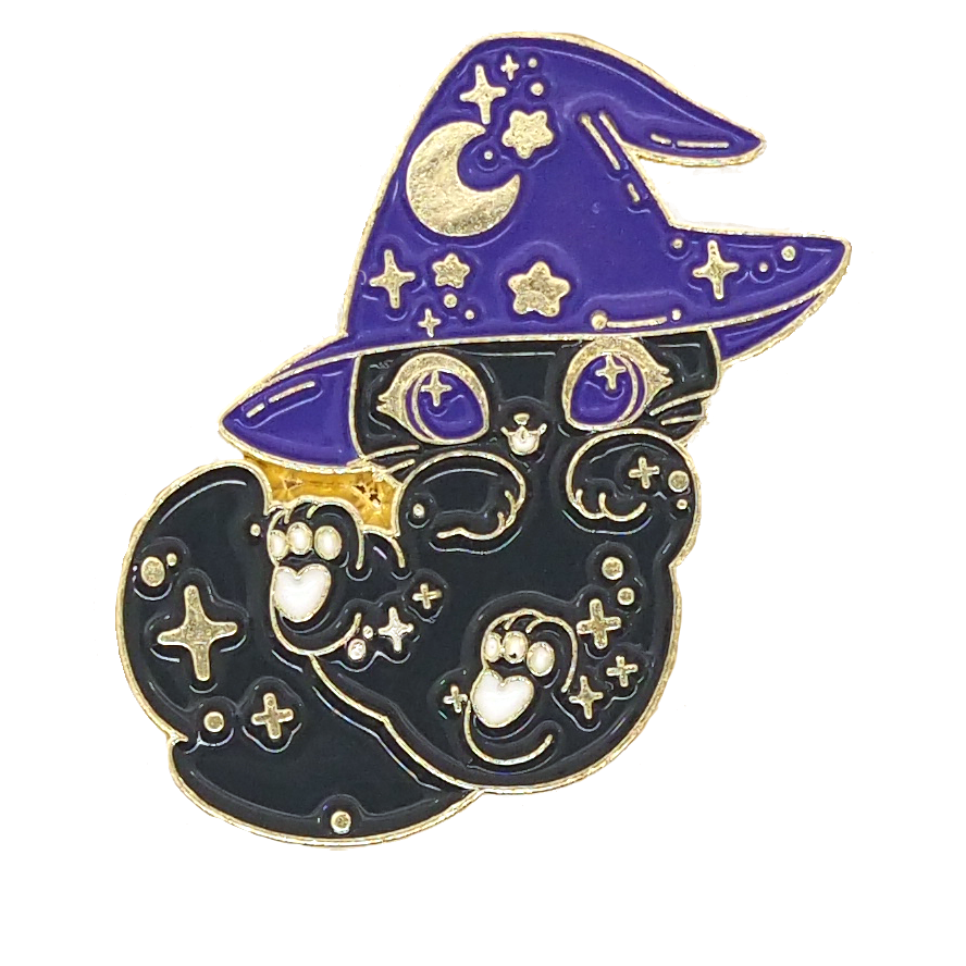 Witchy Star Cat Enamel Pin