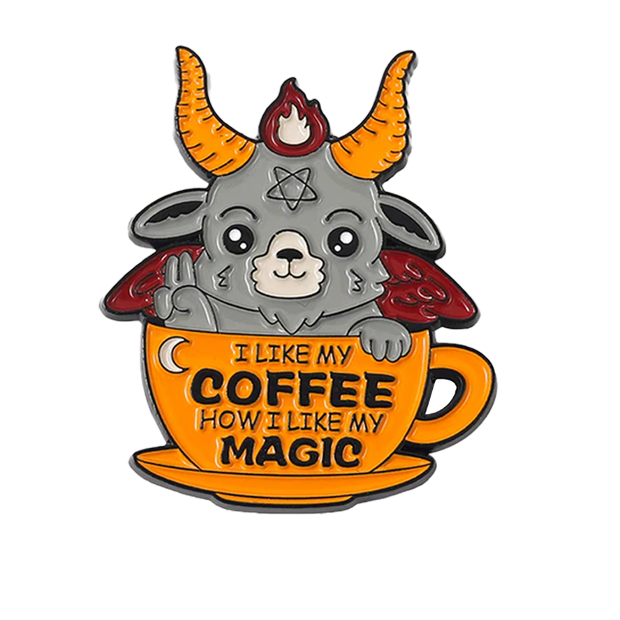 I Like My Magic How I Like My Coffee Enamel Pin