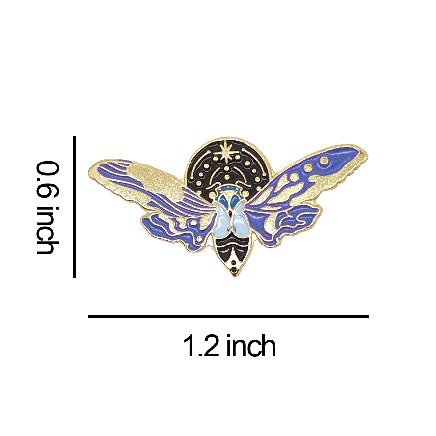 Nirvana Moth Enamel Pin