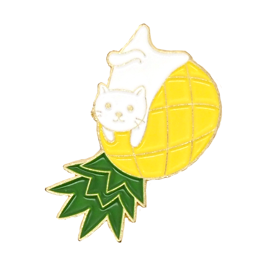 Pineapple Cat Enamel Pin