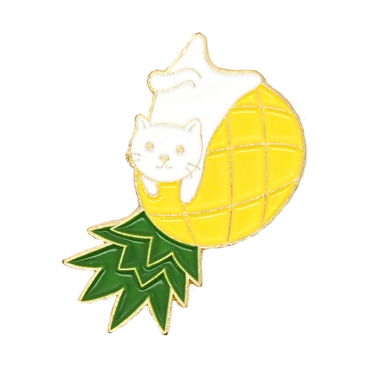 Pineapple Cat Enamel Pin