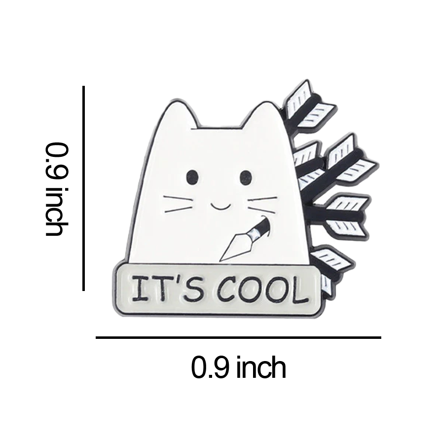 This is Fine Cats - Set of 5 Enamel Pins