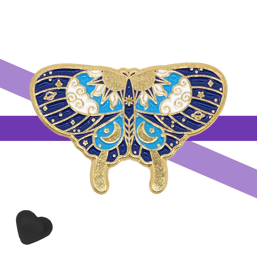 Into the Heavens Butterfly Enamel Pin