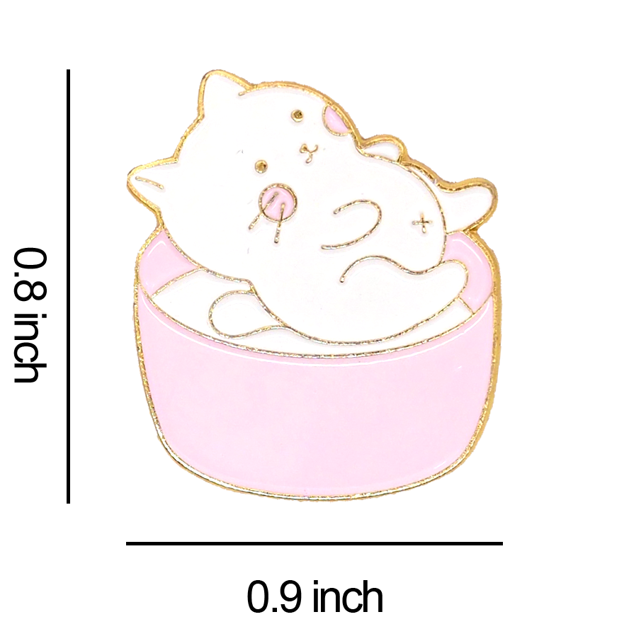 Belly Cat Enamel Pin