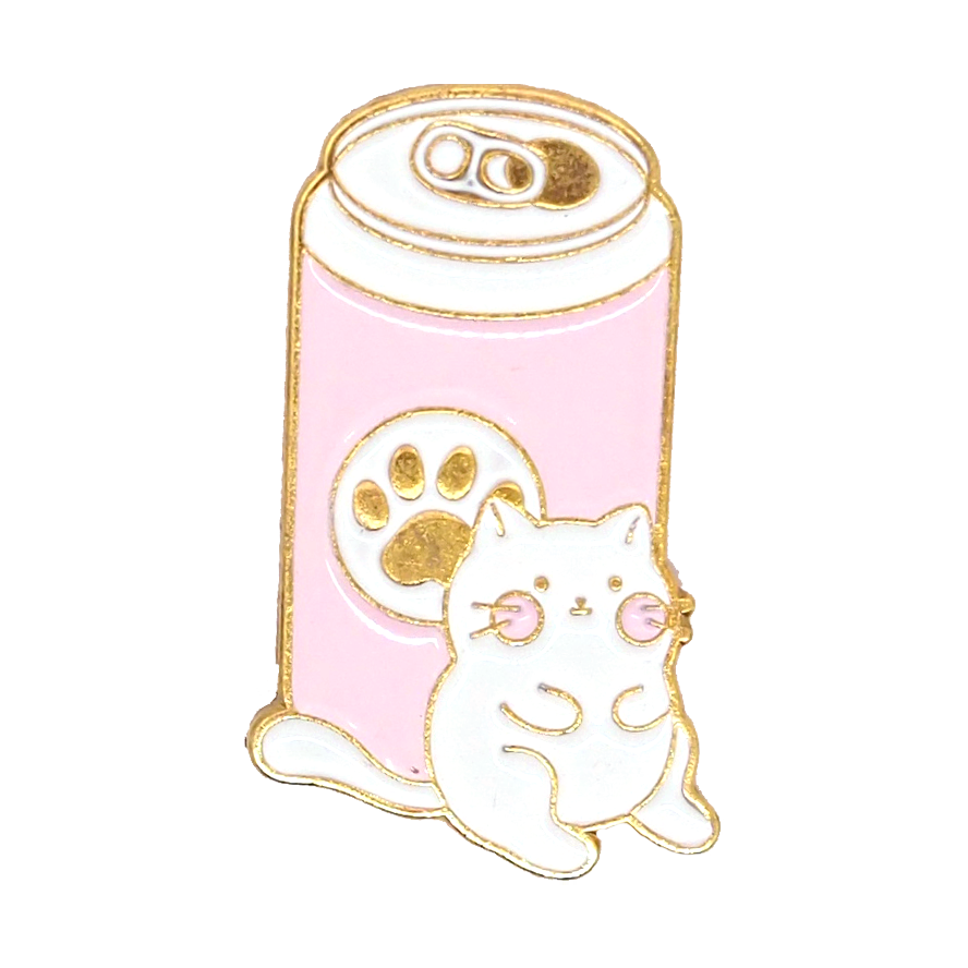 Cat-A Cola Enamel Pin