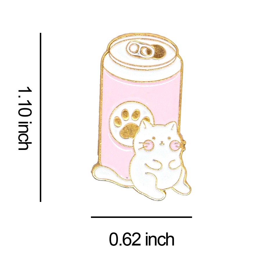 Cat-A Cola Enamel Pin