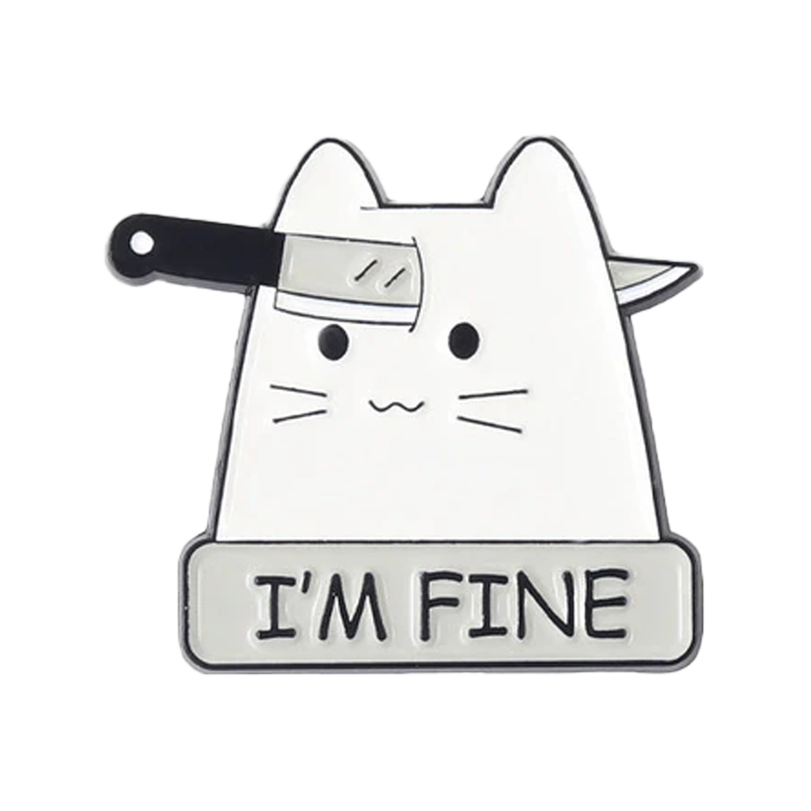 This is Fine Cats - Set of 5 Enamel Pins