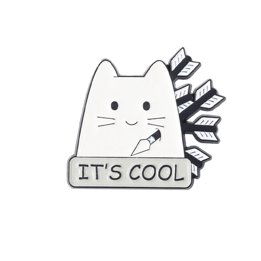 This is Fine Cats - Set of 5 Enamel Pins